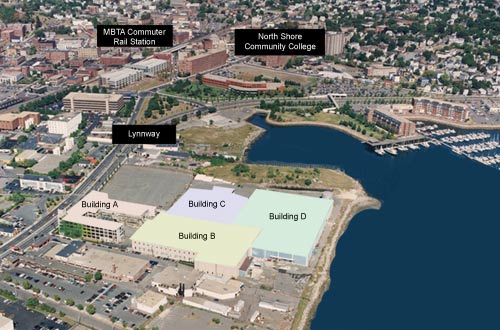 aereal view of warehouse space