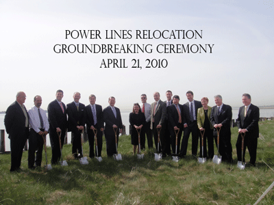 Group photo of speakers at groundbreaking ceremony