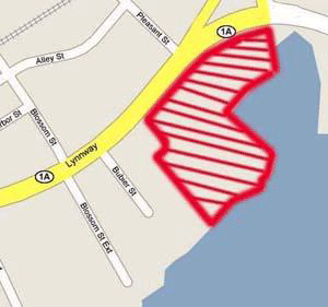 map showing locaton of parcel 