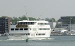 Image of Horizon's Edge casino boat in harbor.