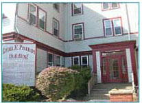 facade of Lydia-pinkham building