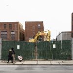 Construction site on Andrew Street in Lynn