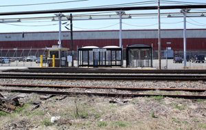 The MBTA’s River Works station at the General Electric Co. plant on Western Avenue.