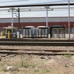shot of riverworks mbta train platform