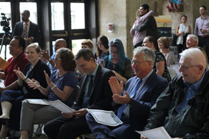 The audience that came to see Lynn's cultural compact signing at Lynn City Hall.