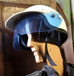 vintage police helment