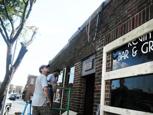 Facade of new restaurant